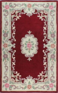 Červený vlněný koberec Flair Rugs