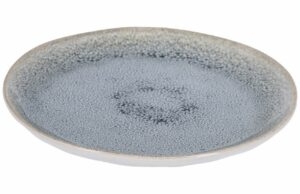 Modro bílý keramický dezertní talíř Kave