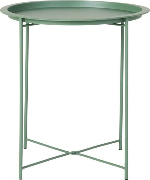 Zelený odkládací stolek z matně lakované oceli