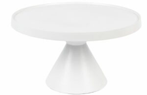 Bílý kovový konferenční stolek ZUIVER