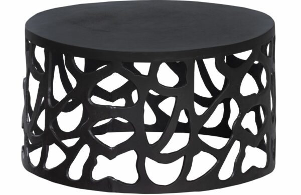 Hoorns Černý kovový konferenční stolek
