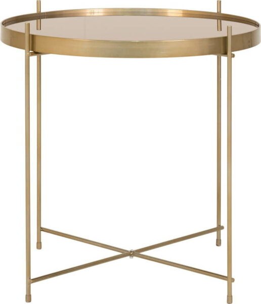 Kulatý konferenční stolek ve zlaté barvě ø 48