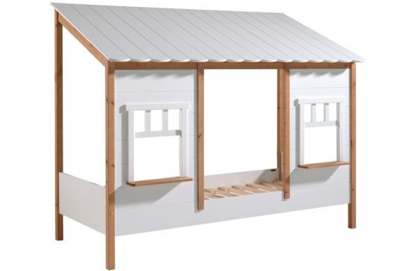 Bílá dřevěná dětská postel Vipack