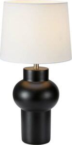 Bílo-černá stolní lampa Shape