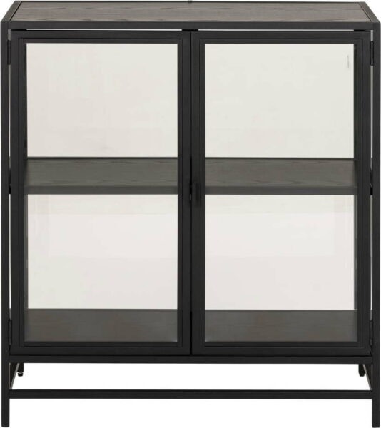 Černá vitrína 77x86 cm Seaford