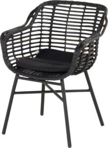 Černá zahradní židle Hartman