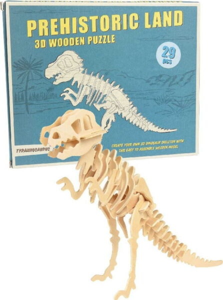 Dřevěné 3D puzzle dinosaurus Rex London