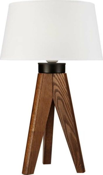 Bílá stolní lampa -