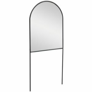 Černé kovové stojací zrcadlo Kave Home Nazara