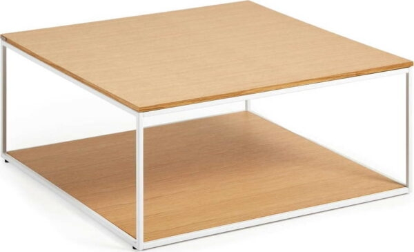 Konferenční stolek s deskou v dubovém dekoru 80x80