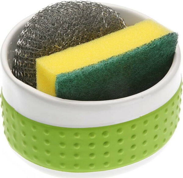 Zelený stojan na mycí