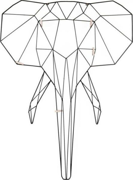 Nástěnný vešák ve tvaru slona