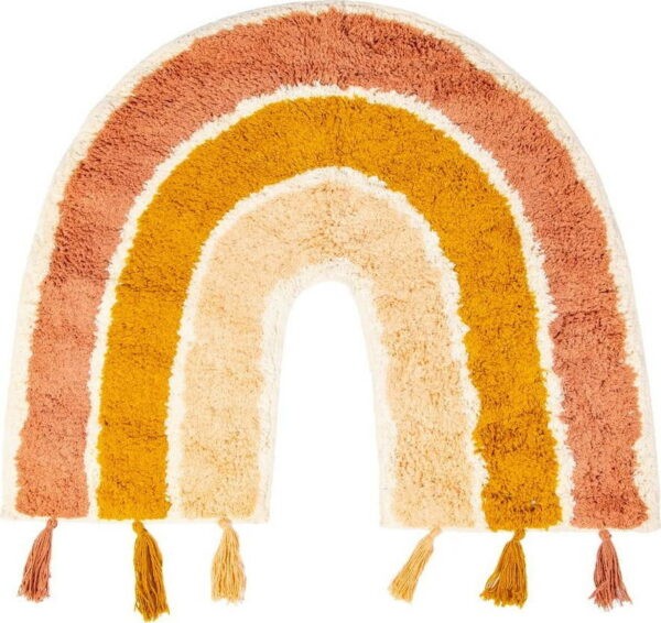 Oranžovo-růžový dětský bavlněný koberec Sass &