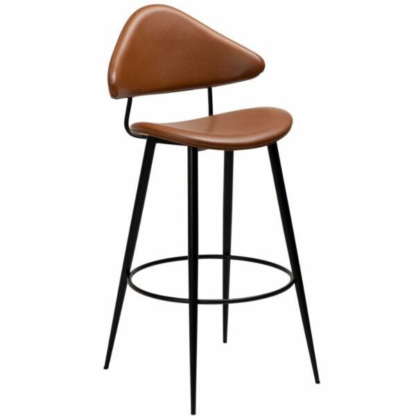 ​​​​​Dan-Form Hnědá koženková barová židle DAN-FORM