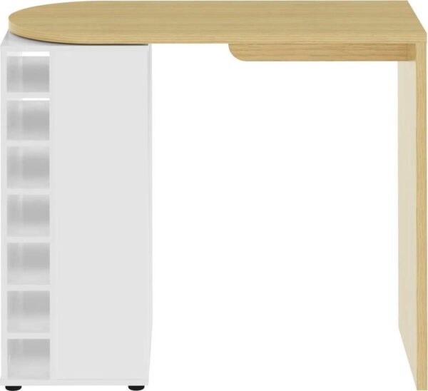 Barový stůl s deskou v dubovém dekoru