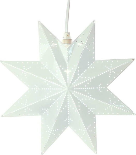 Bílá vánoční světelná dekorace Classic - Star