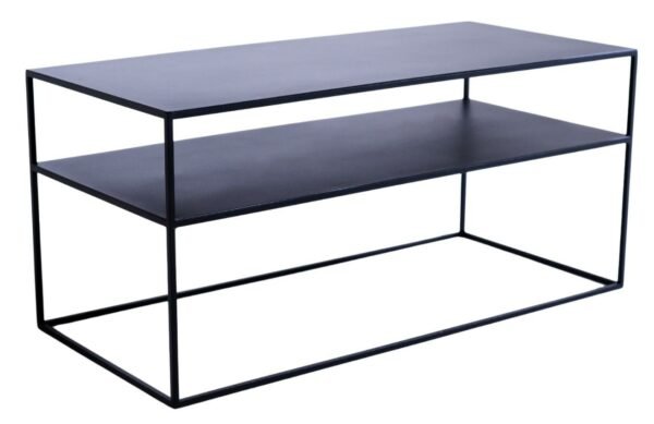 Nordic Design Černý kovový TV stolek Moreno