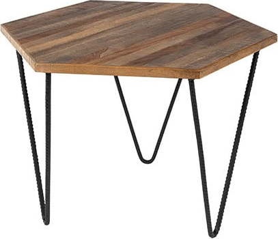 Odkládací stolek z recyklovaného teakového dřeva White