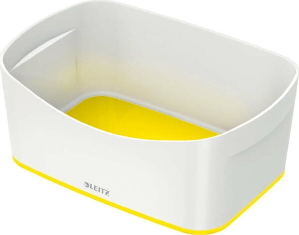 Bílo-žlutý plastový úložný box MyBox