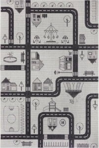 Krémový dětský koberec Ragami City