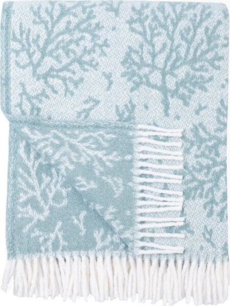 Světle modrý pléd s podílem bavlny Euromant