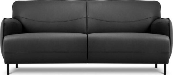 Tmavě šedá kožená pohovka Windsor & Co Sofas