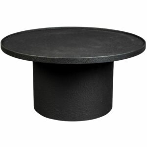 Černý kovový kulatý konferenční stolek DUTCHBONE