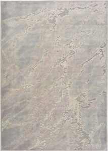 Šedo-béžový koberec z viskózy Universal Margot Marble
