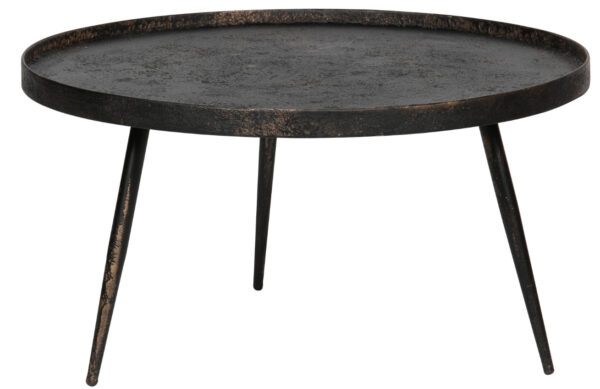 Hoorns Černý kovový konferenční stolek Buster XL