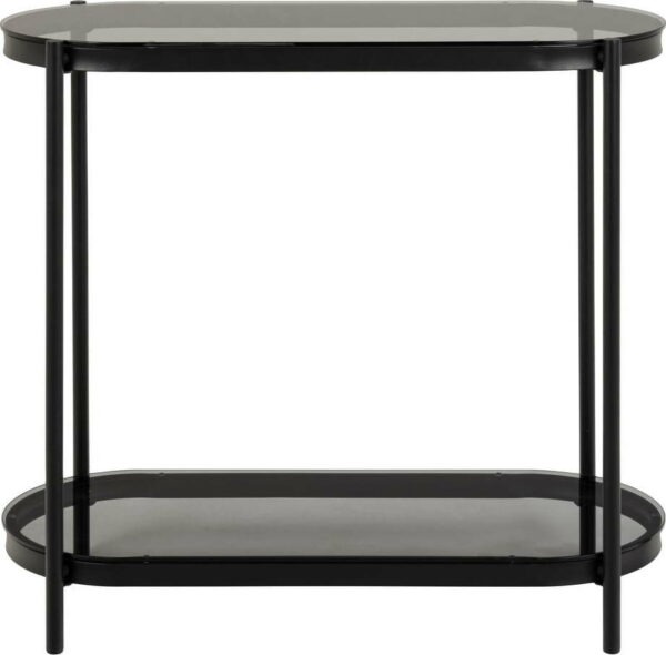 Konzolový stolek se skleněnou deskou 86x35