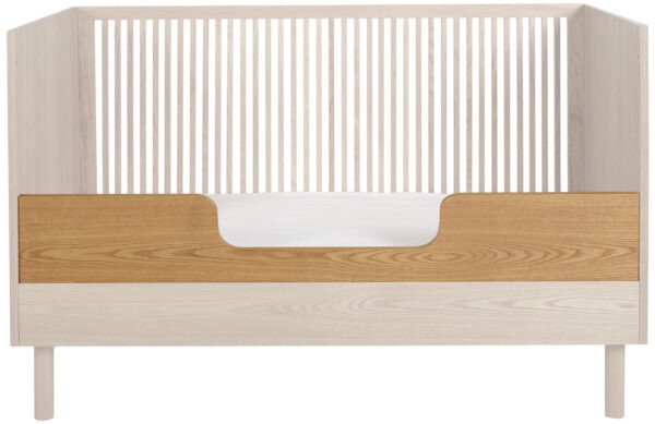 Přírodní dřevěná zábrana na dětské postele Quax