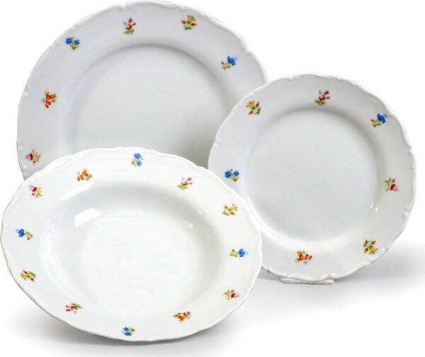 Sada 18 porcelánových talířů Thun