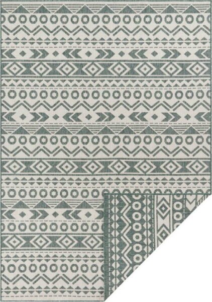 Zeleno-bílý venkovní koberec Ragami Roma