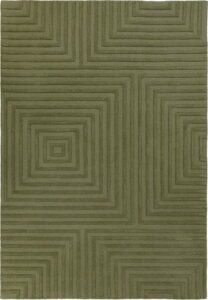 Zelený vlněný koberec Flair Rugs Estela