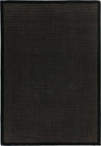 Černý koberec 300x200 cm Sisal