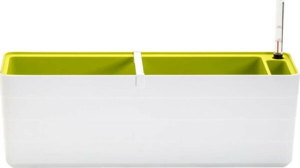 Bílo-zelený samozavlažovací truhlík