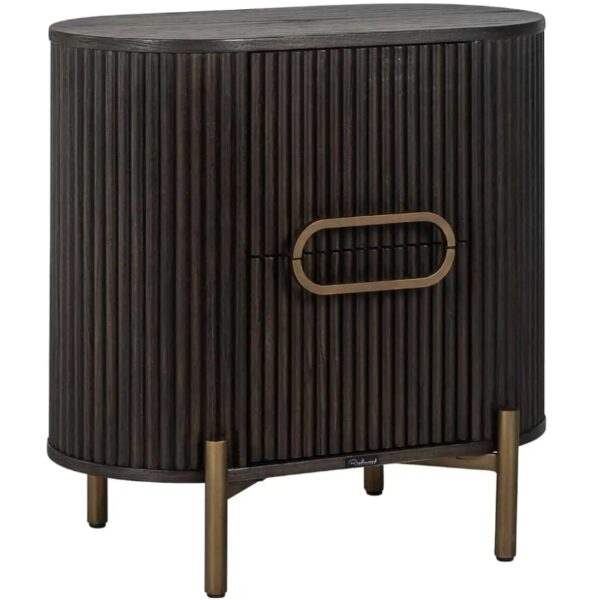Hnědý dubový noční stolek Richmond Luxor 60 x