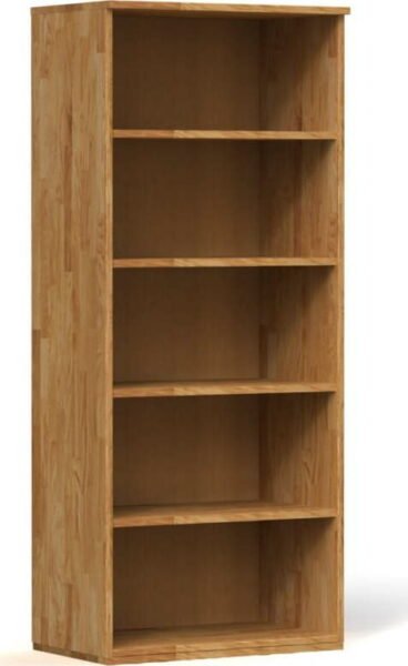 Knihovna z dubového dřeva 74x176 cm