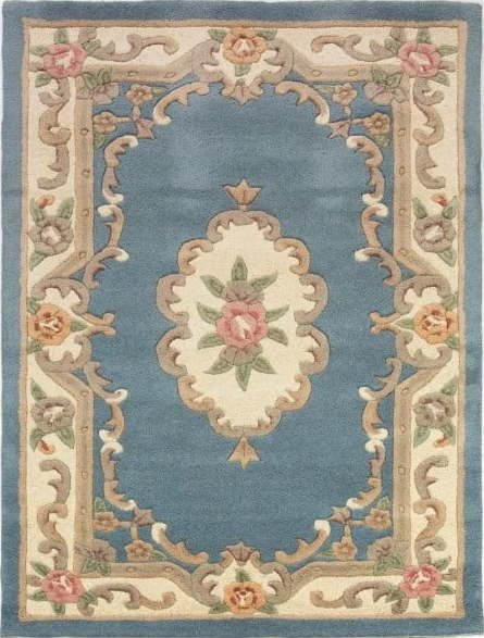 Modrý vlněný koberec Flair Rugs