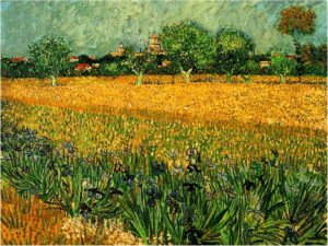 Reprodukce obrazu Vincenta van Gogha - View of arles with
