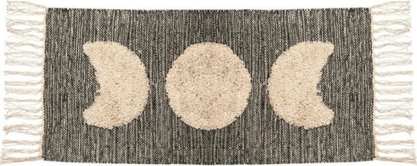 Růžovo šedý koberec s příměsí bavlny Sass