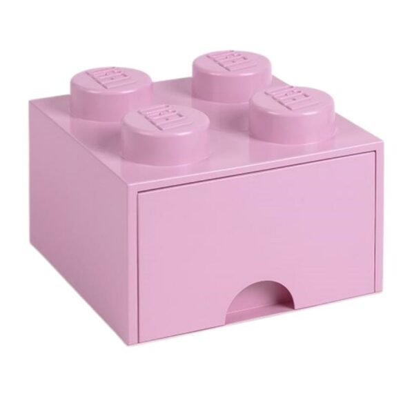 Růžový úložný box LEGO® Storage 25