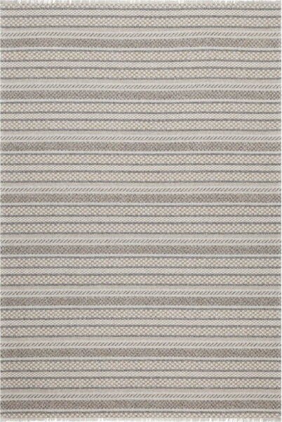 Šedo-béžový bavlněný koberec Oyo