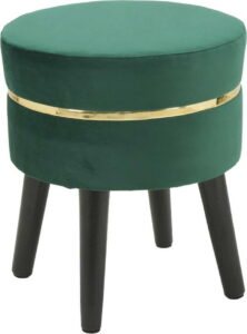 Smaragdově zelená stolička Mauro