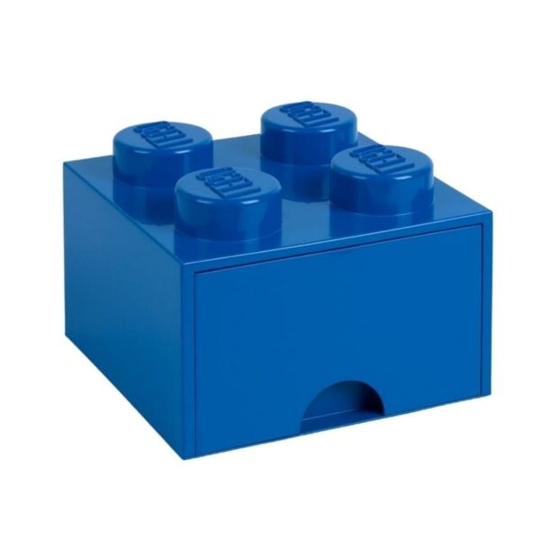 Tmavě modrý úložný box LEGO® Storage