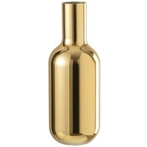 Zlatá skleněná dekorativní váza J-Line