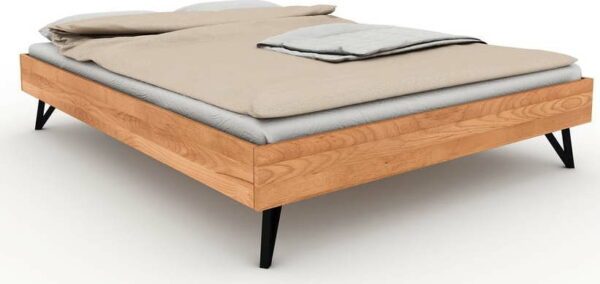Dvoulůžková postel z bukového dřeva 160x200 cm