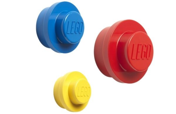 Set tří pestrobarevných věšáků LEGO® Storage