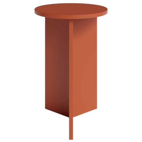 Červený vysoký kulatý odkládací stolek MOJO