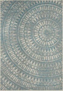 Šedomodrý venkovní koberec NORTHRUGS Amon